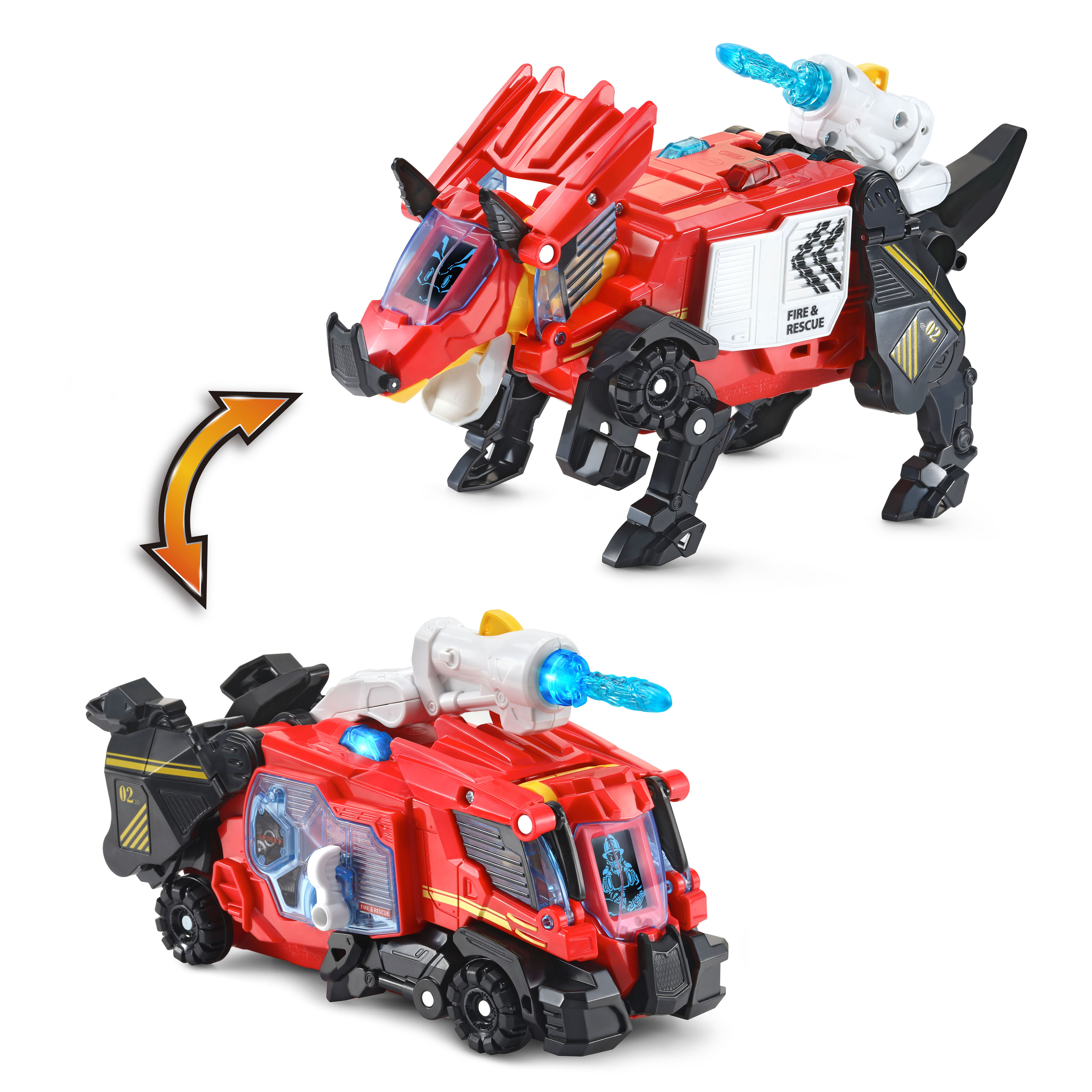 VTech® Switch & Go® 3-in-1 Rescue Rex With Police Car, Fire Truck