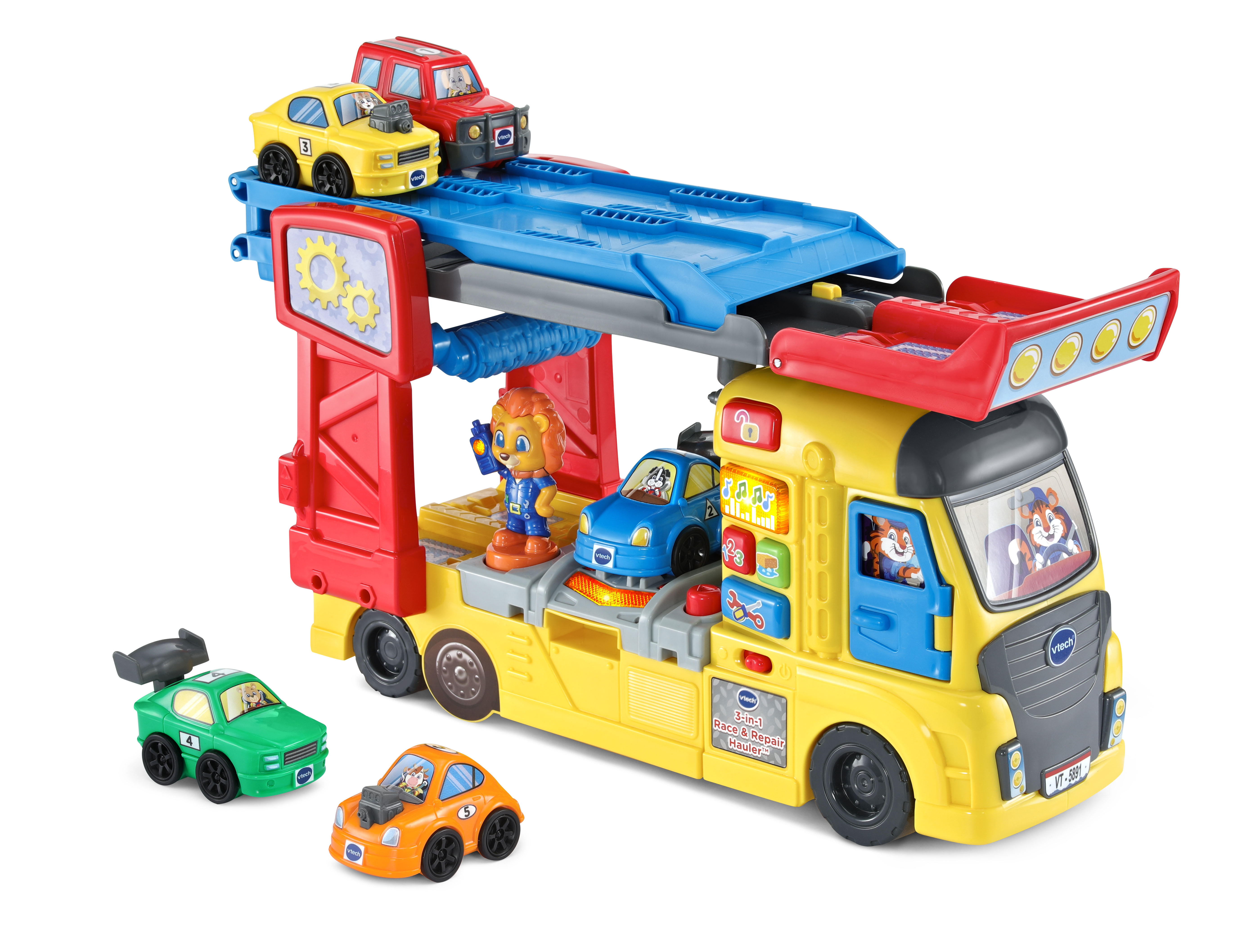 VTech® 3-in-1 Race & Repair Hauler™ - Bonus Vehicles