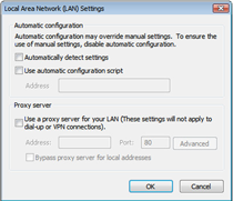 Local Area Network (LAN) Settings