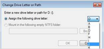 Assign the following drive letter