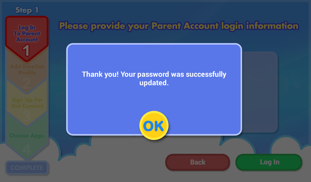 Password was successfully updated