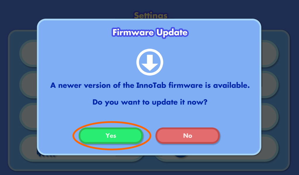 Firmware update confirmation