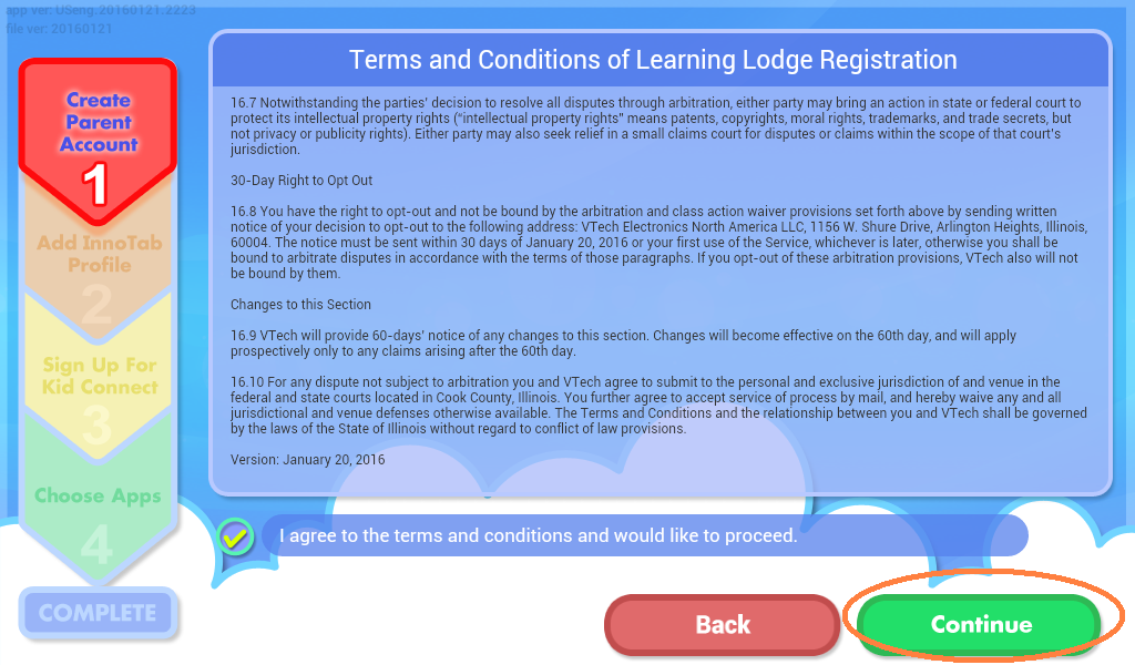 Terms and Conditions of Learning Lodge Registration Confirmation