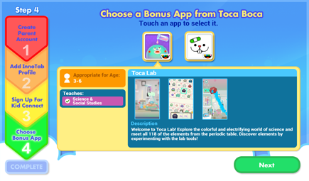 Choose your Bonus Apps