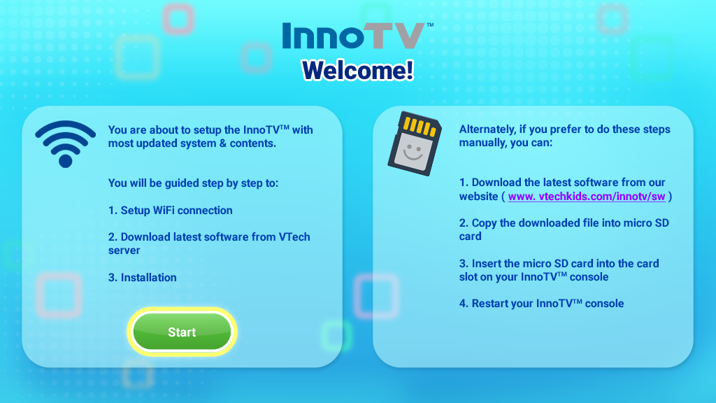 Screen capture: Update InnoTV firmware