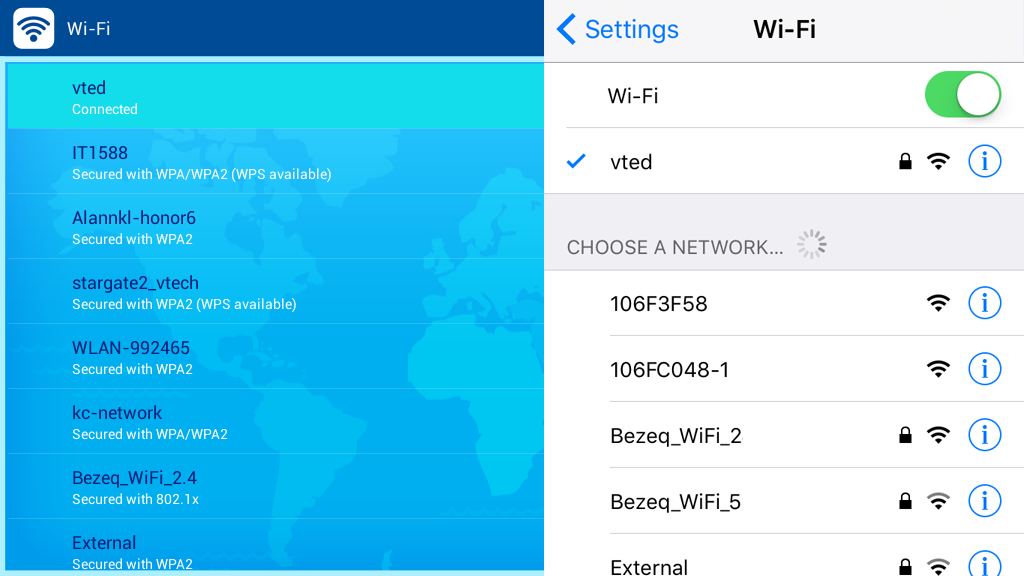 Wi-Fi Network connection InnoTV?