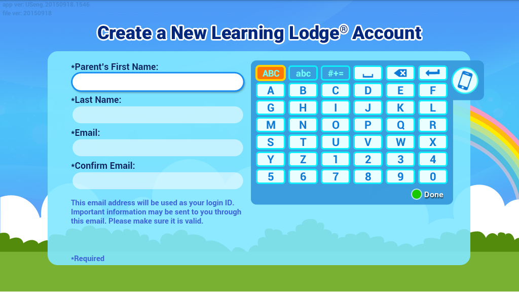 Create a New Learning Lodge<sup>®</sup> Account