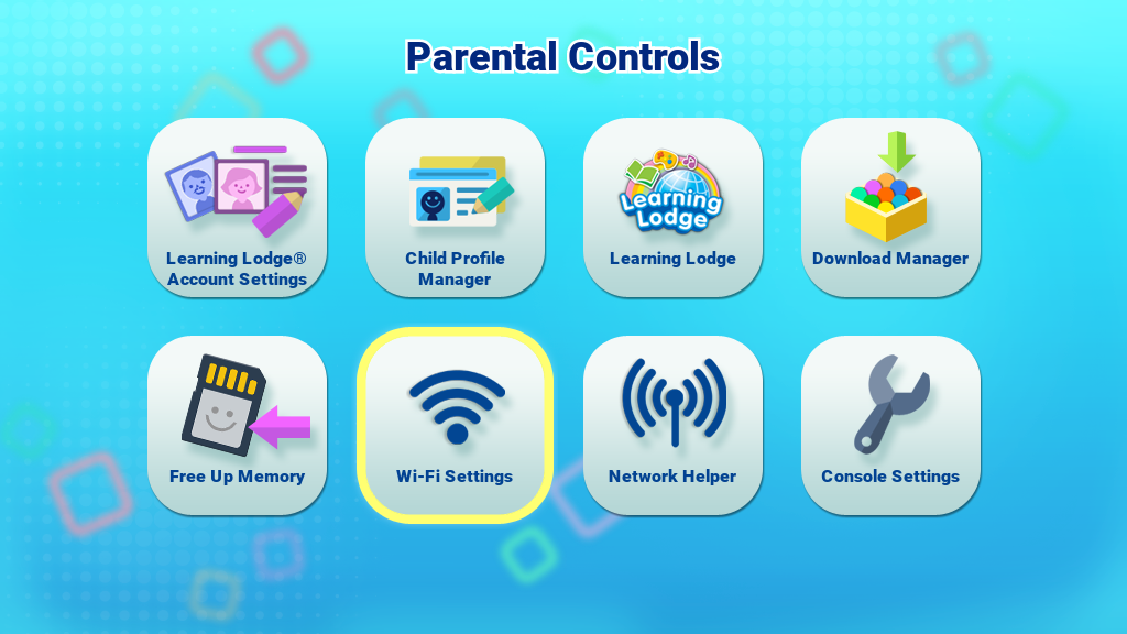 Wi-Fi Icon in Parental Controls page