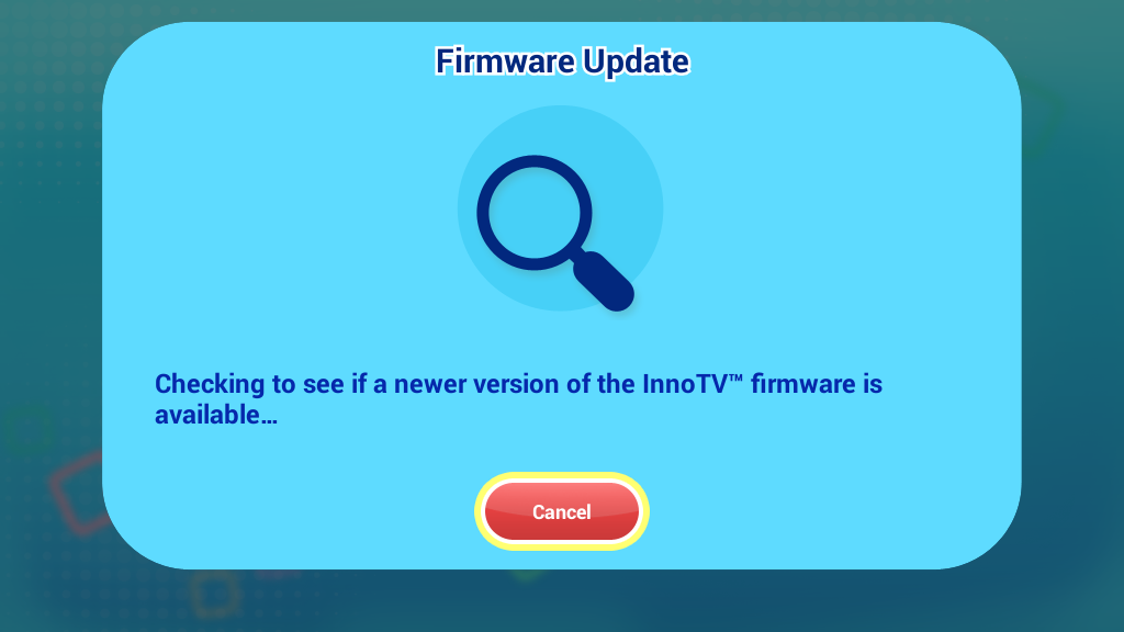 Firmware version checking screen capture