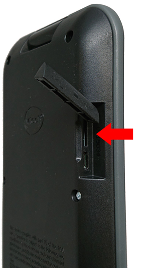 KidiBuzz™ microSD card port