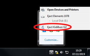 Screen: Eject KidiBuzz
