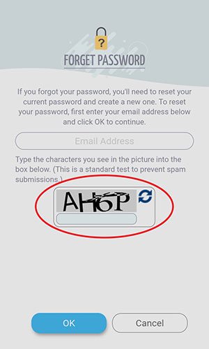 Screen: Reset Your Password.