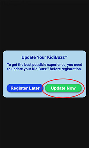Screen: Update Your KidiBuzz