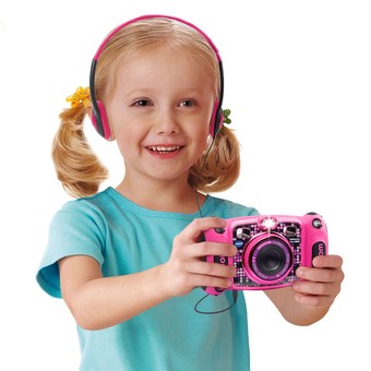 VTech Kidizoom Duo 5.0 Deluxe Digital Selfie Camera MP3 Player Headphones Online Exclusive Blue 
