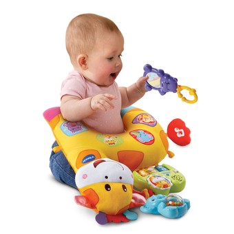 vtech peek and play tummy time pillow
