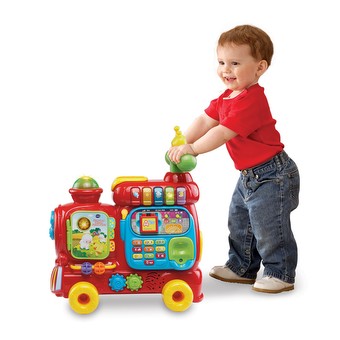 VTech® 4-in-1 Learning Letters Train™ Sit-to-Stand Walker & Ride-On