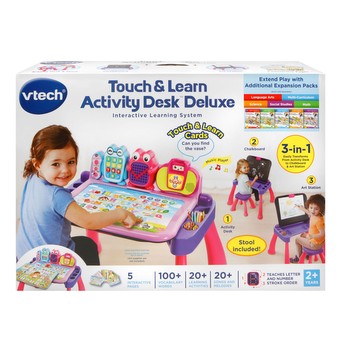 vtech touch and learn activity table pink
