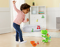  Move and Groove
Watch Dino move or dance along to encouraging songs and phrases when tiles are inserted.