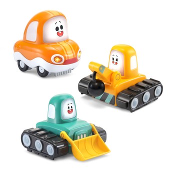 2 VTECH Freddie The Firetruck & Cory Bolides Ice cream scoops Car Go! Go!  Cory