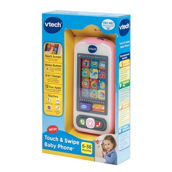 VTech Touch and Swipe Baby Phone, Pink