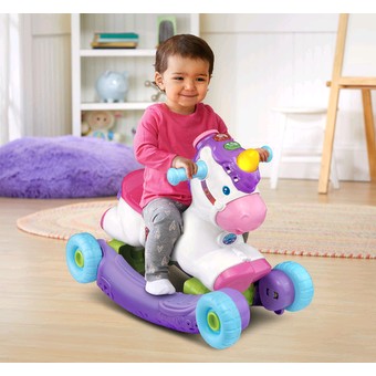 VTech Rock & Ride Rocking Unicorn Learning Toy for Kids With Music and Adventure 