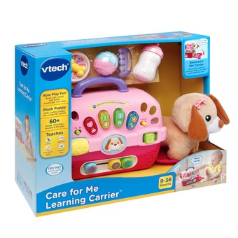 VTech Care for Me Learning Carrier Toy with  Basics AAA Batteries Bundle 
