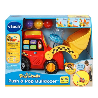 vtech push & pop bulldozer toy