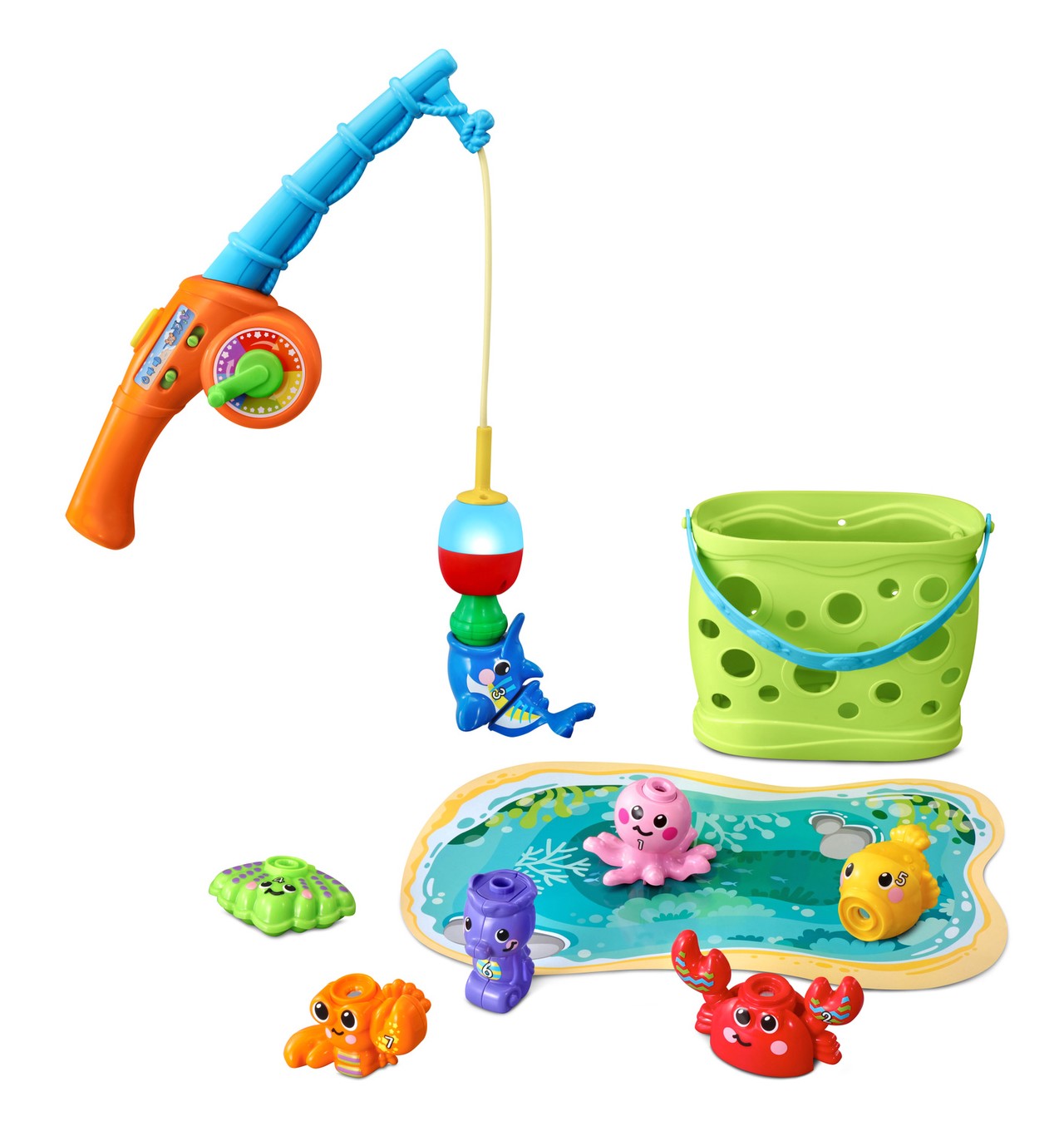 VTech® Jiggle & Giggle Fishing Set™ Learning Toy With 7 Sea Creatures