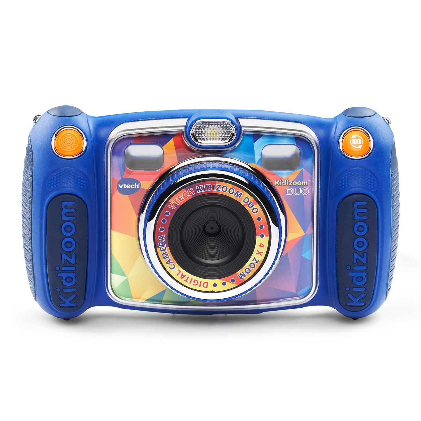 vtech kidizoom duo dx digital selfie camera with mp3 player, blue 