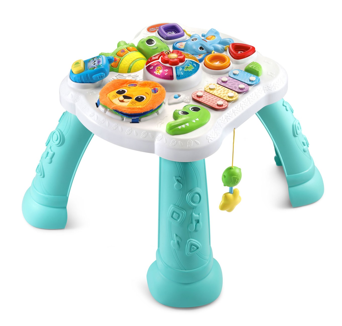 A plastic Peppa Pig toy play house standing on a table Stock Photo