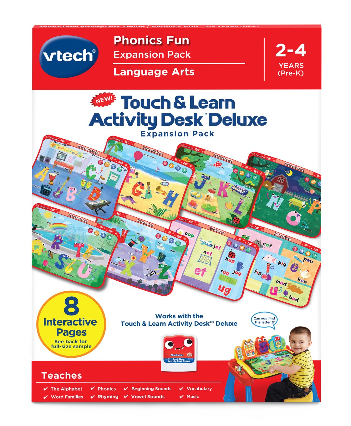 Touch Learn Activity Desk Deluxe Phonics Fun Vtech