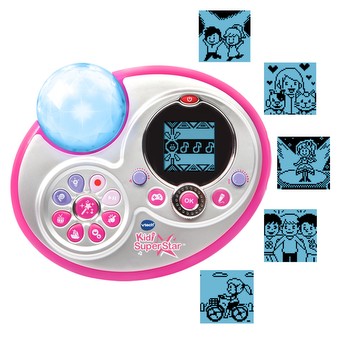 VTECH - Kidi Superstar Lightshow Noir - Micro Karaoké Enfant sur