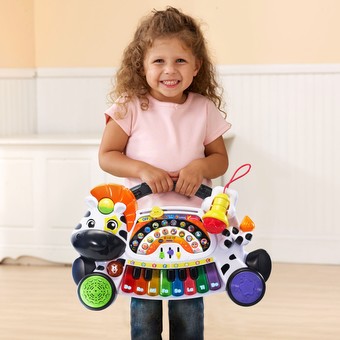 zebra piano toy