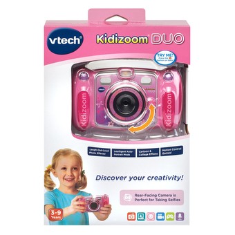 Vtech Kidizoom ® Duo Rosa 5.0 │ Ragazzo │ fotocamera Selfie Foto e video maker Divertente Giocattolo 