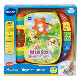 Red new ages 6+months Details about   VTech Musical Rhymes Book 