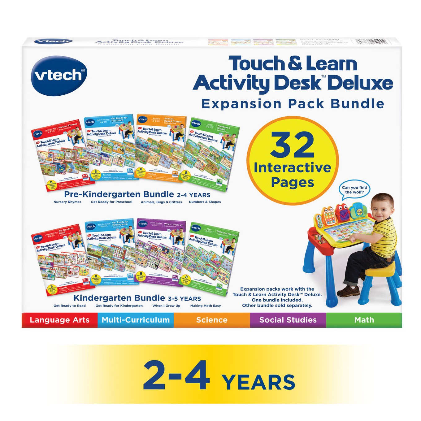 Vtech Touch /& Learn Activity Desk Deluxe 2 In 1 Preschool Bundle Expansion Pack