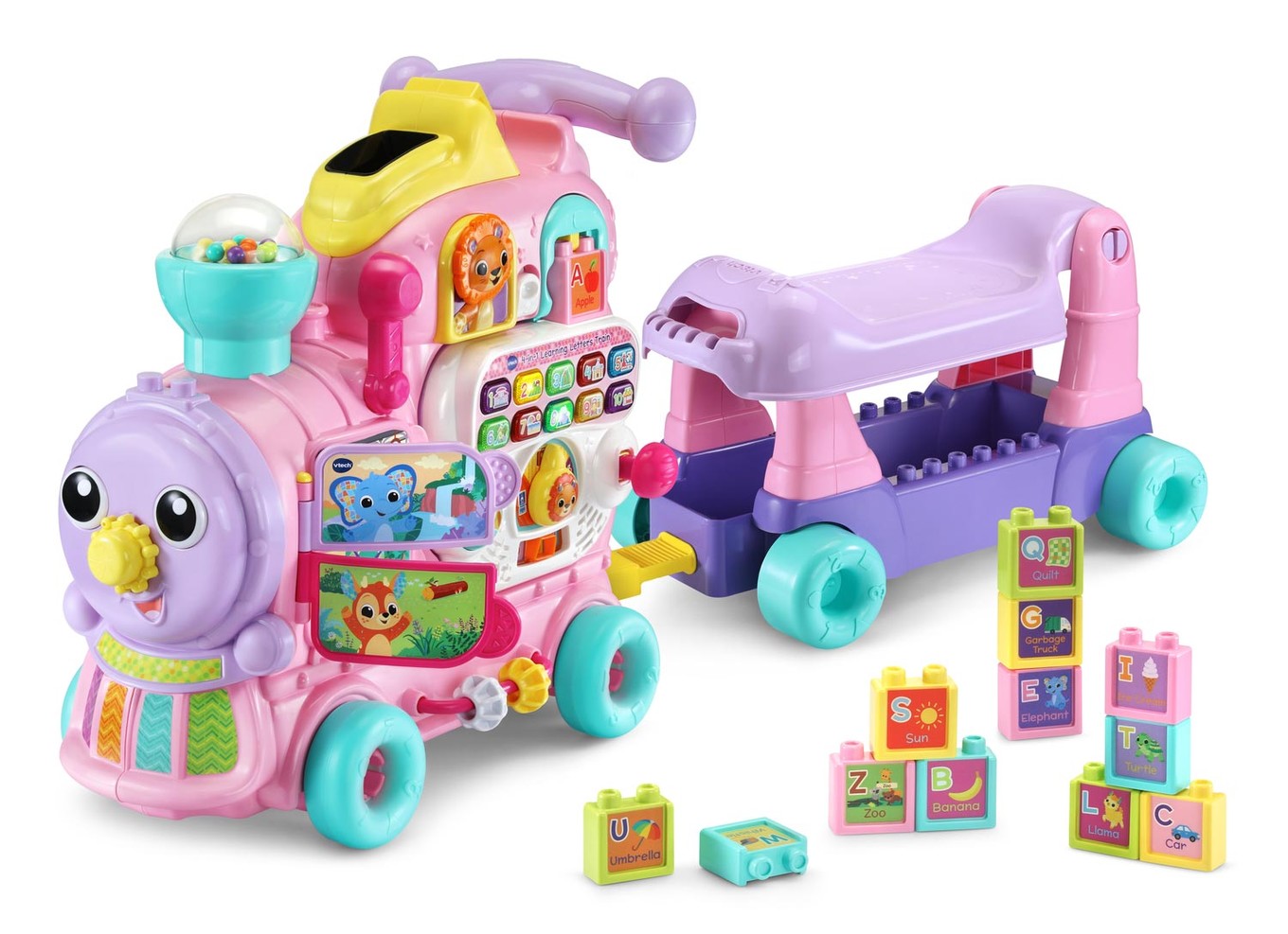 VTech® 4-in-1 Learning Letters Train™ Sit-to-Stand Walker & Ride