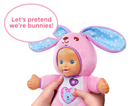 Let's pretend we're bunnies! Let's pretend we're bunnies!