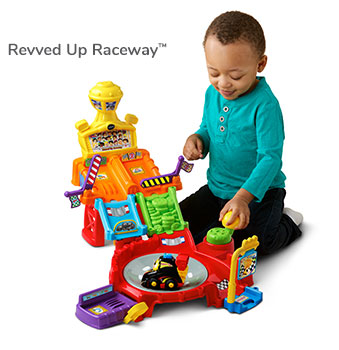 Revved Up Raceway™ Tow & Go Garage™