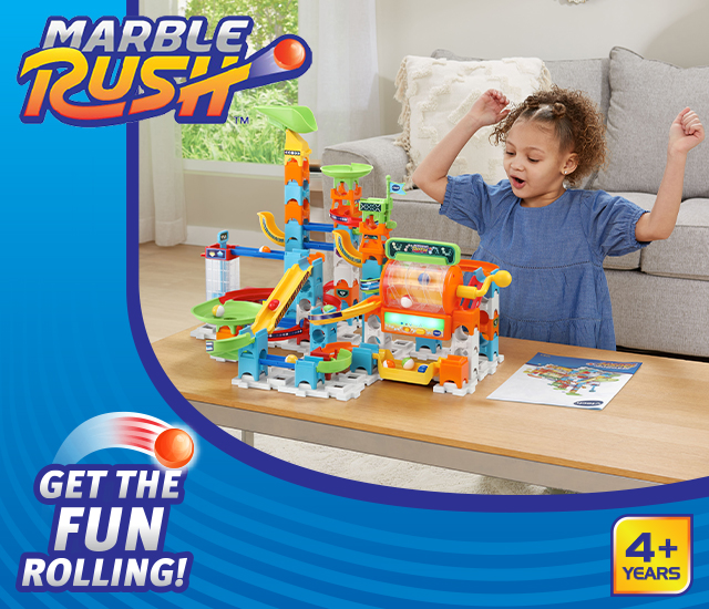 Get the fun rolling with the STEAM Accredited Marble Rush Corkscrew Rush Set for ages 4 and up.