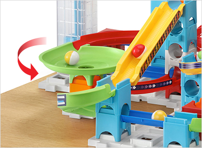 Marbles are effected by the Large Green Vortex and Yellow Pinch Track pieces.