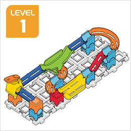 Marble Rush Raceway Set Build 2, Level 1