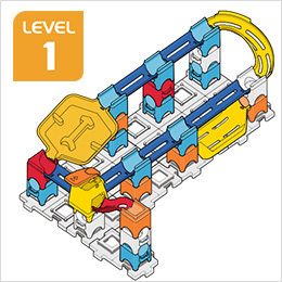 Marble Rush Raceway Set Build 3, Level 1