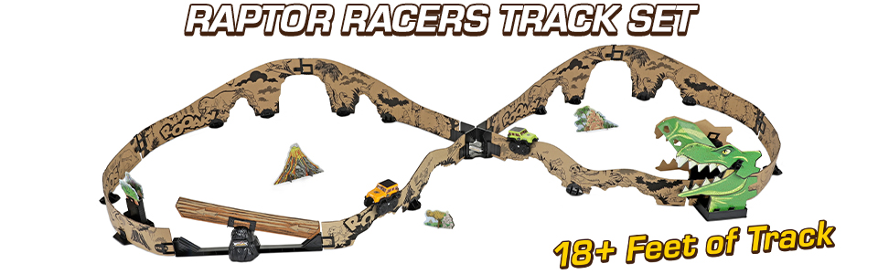 VTech Turbo Edge Riders Raptor Racers Track Set. 18 plus feet of track.