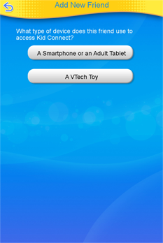 Add new friend screen