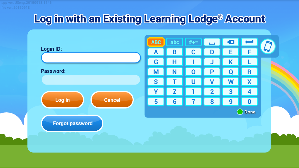Log in with an Existing Learning Lodge® Account