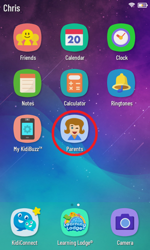 Kidibuzz G2™ System screen