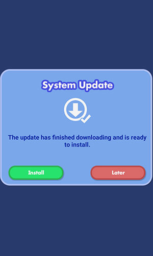 Screen: Installation Confirm