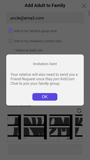 Show will get a friend request through the app