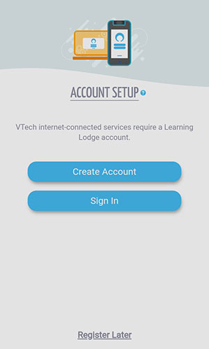 Screen: Sign In or Create Account